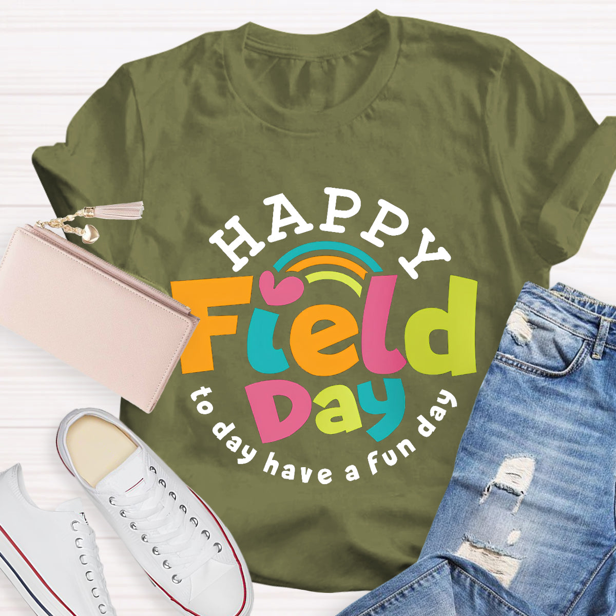 Happy Field Have A Fun Day Teacher T-Shirt