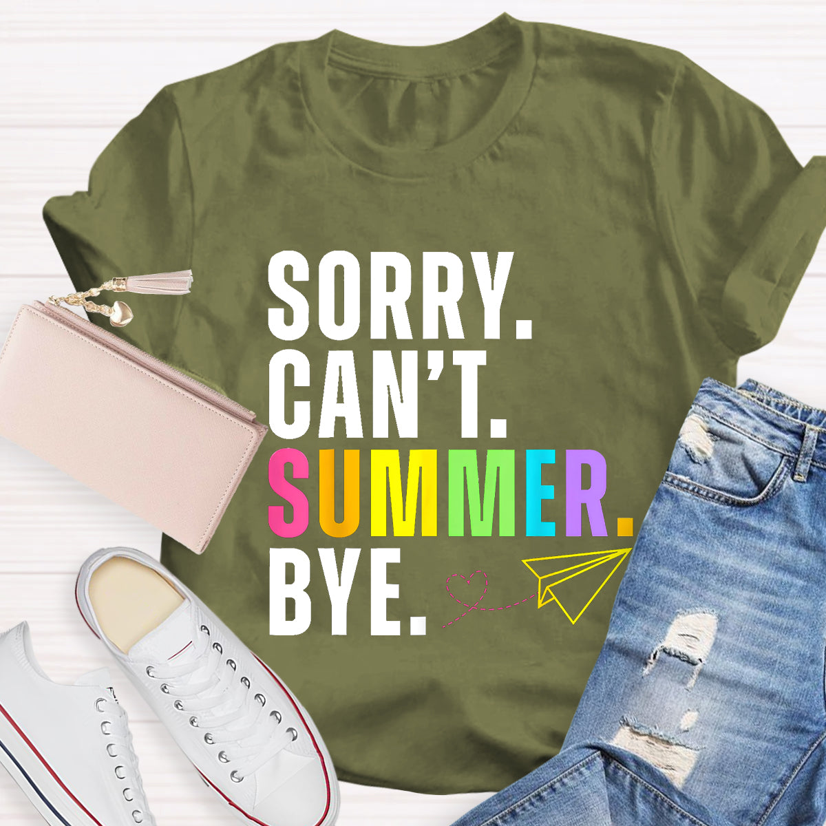Sorry Can't Summer Bye Teacher T-Shirt