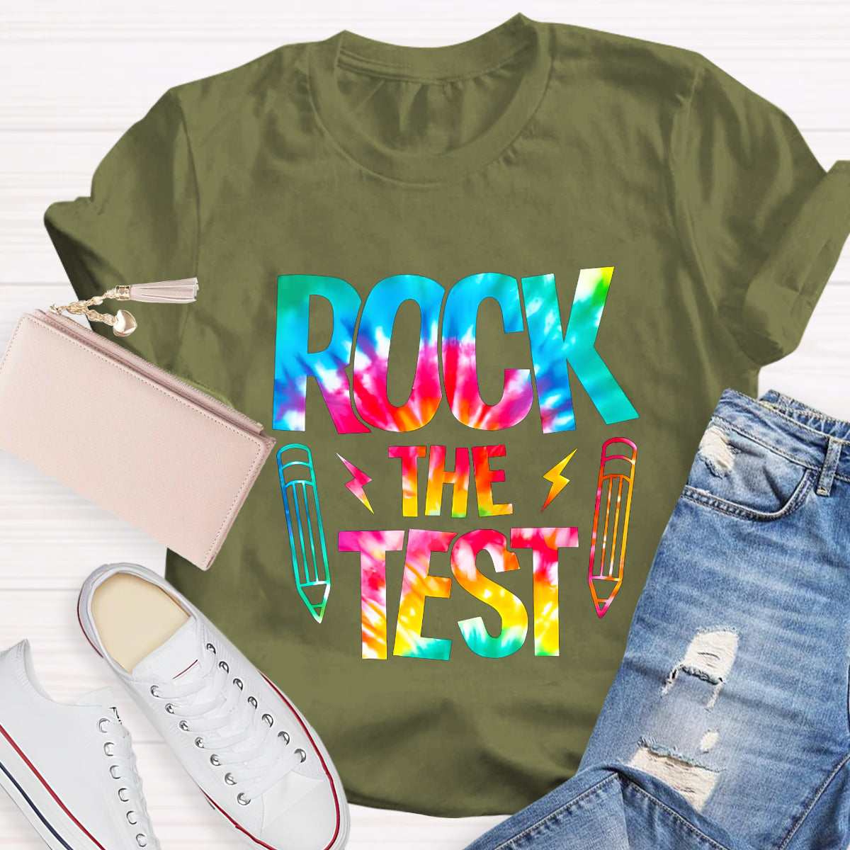 Rock The Test Teacher T-Shirt