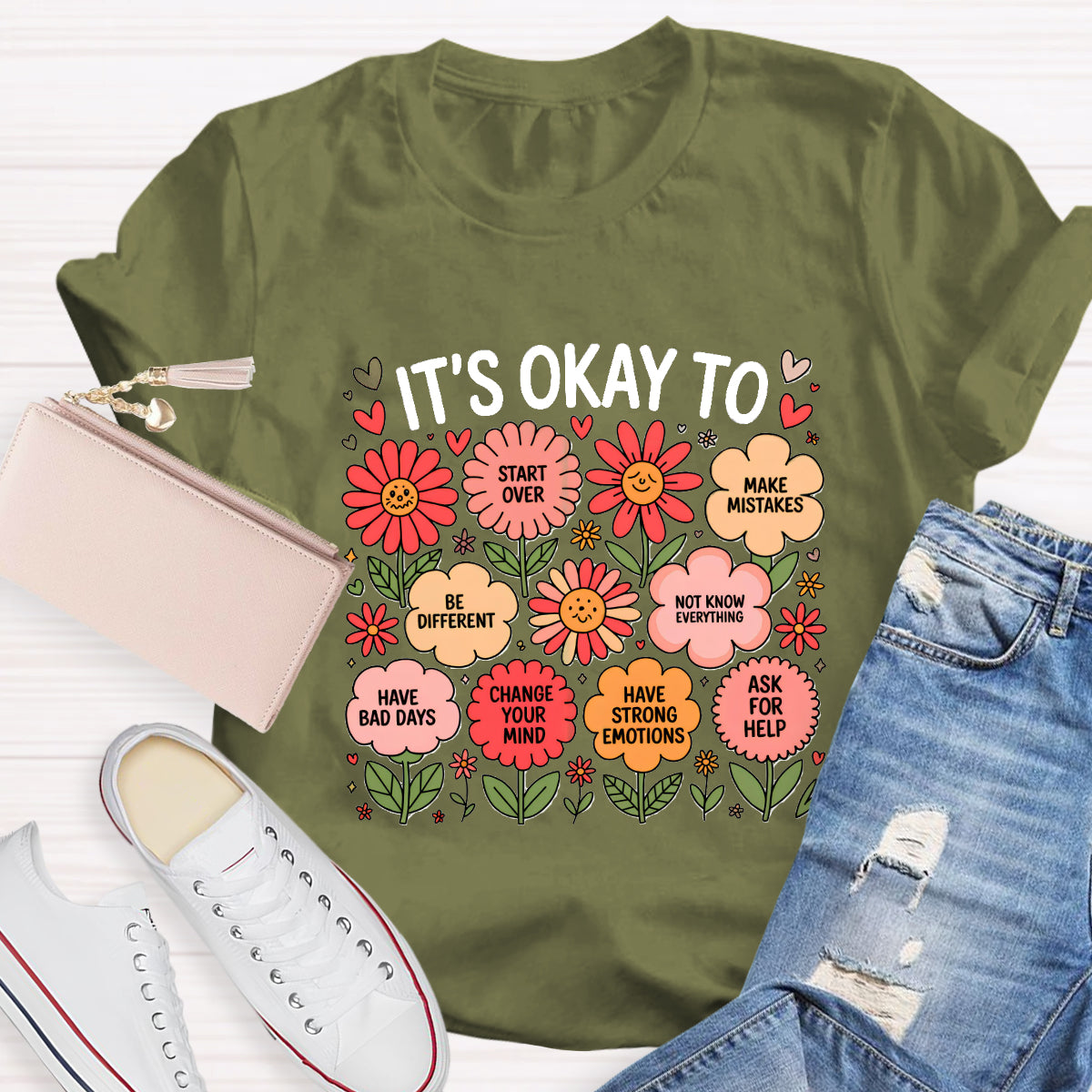 It's Okay To Make Mistakes Be Different Teacher T-Shirt