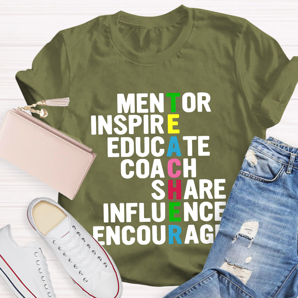 Mentor Inspire Educate Teacher T-Shirt