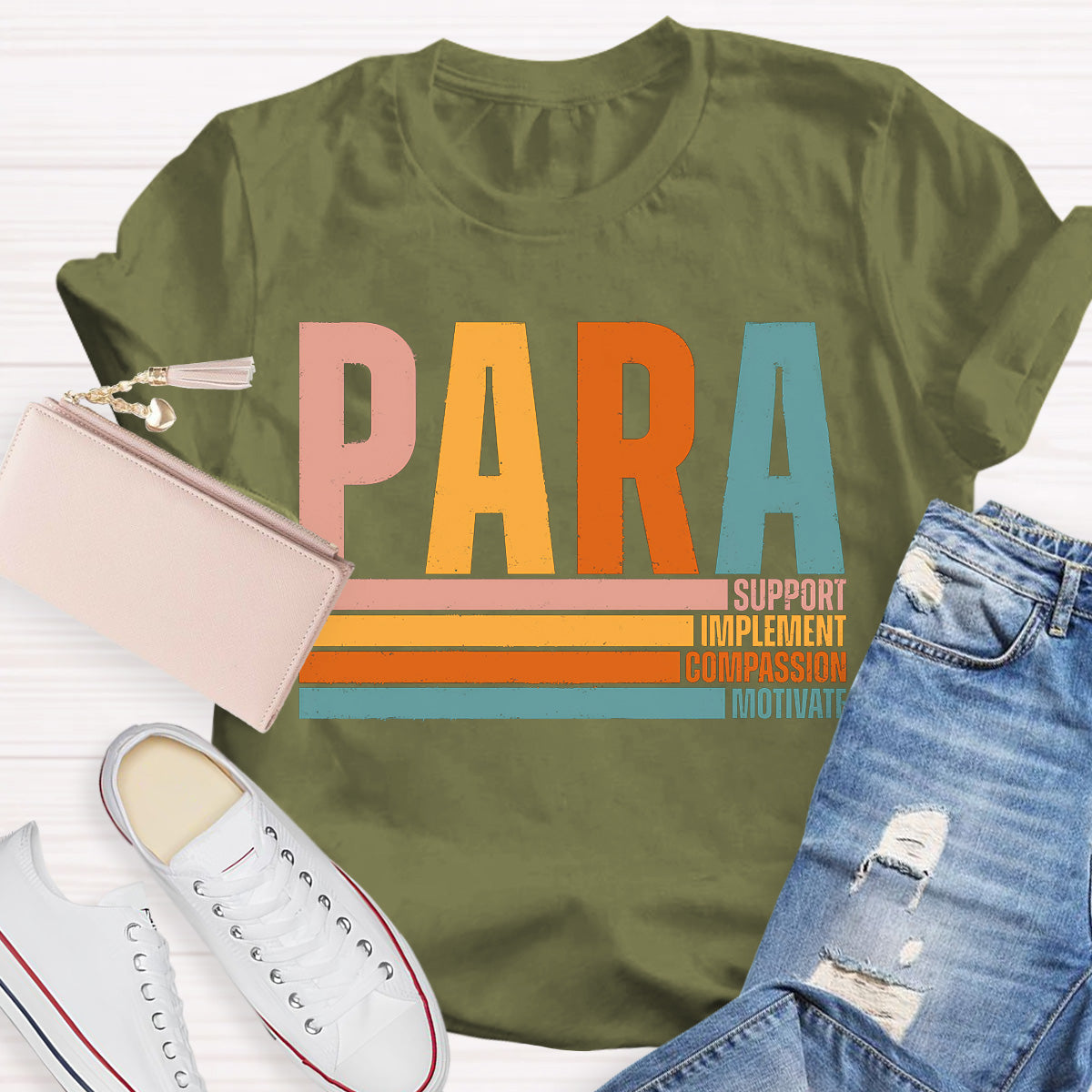 Support And Motivate Teacher T-Shirt