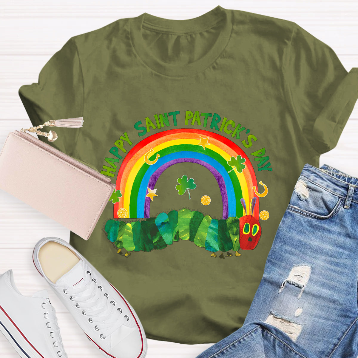 Happy St. Patrick's Day Caterpillar T-Shirt