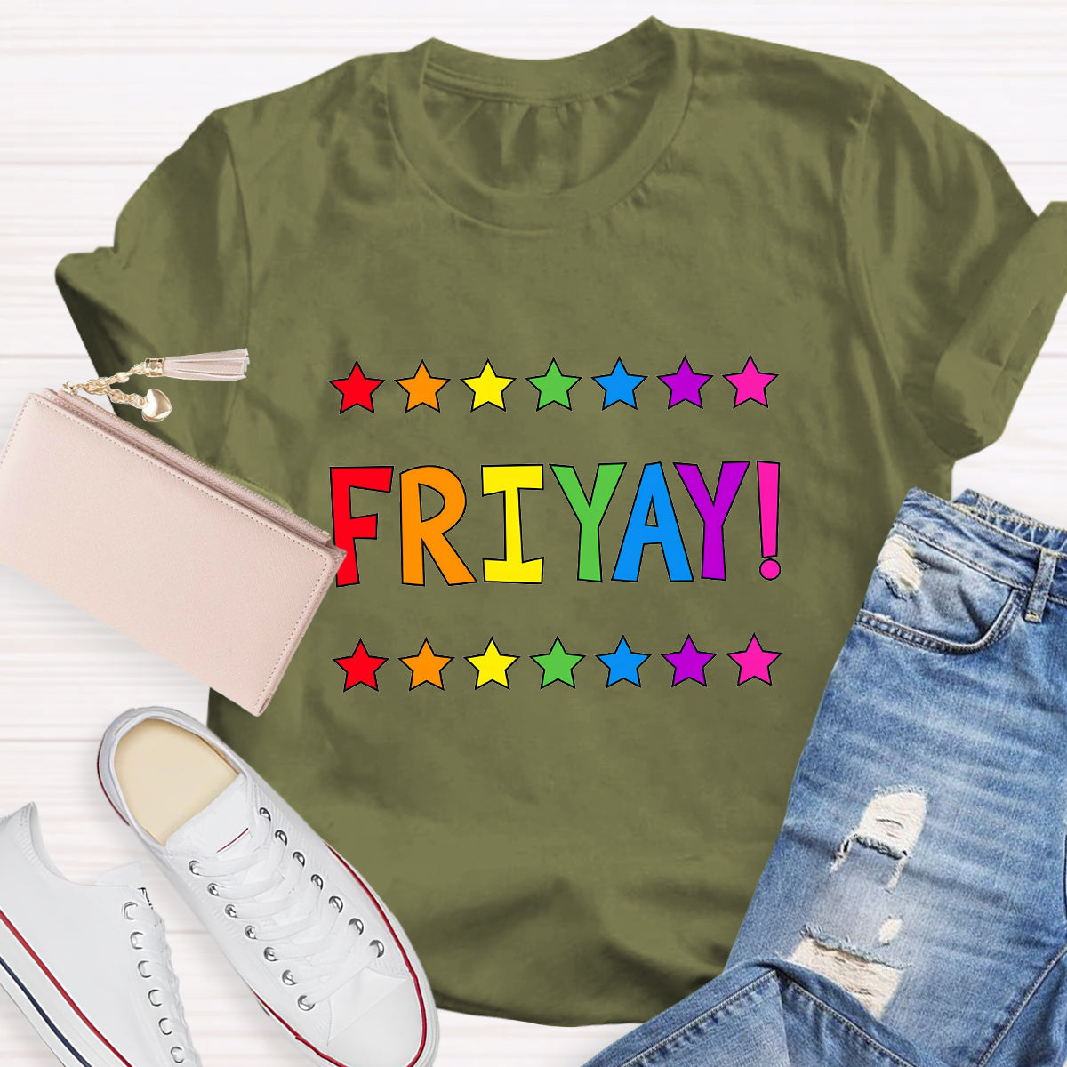 Happy Friyay Star Teacher T-Shirt