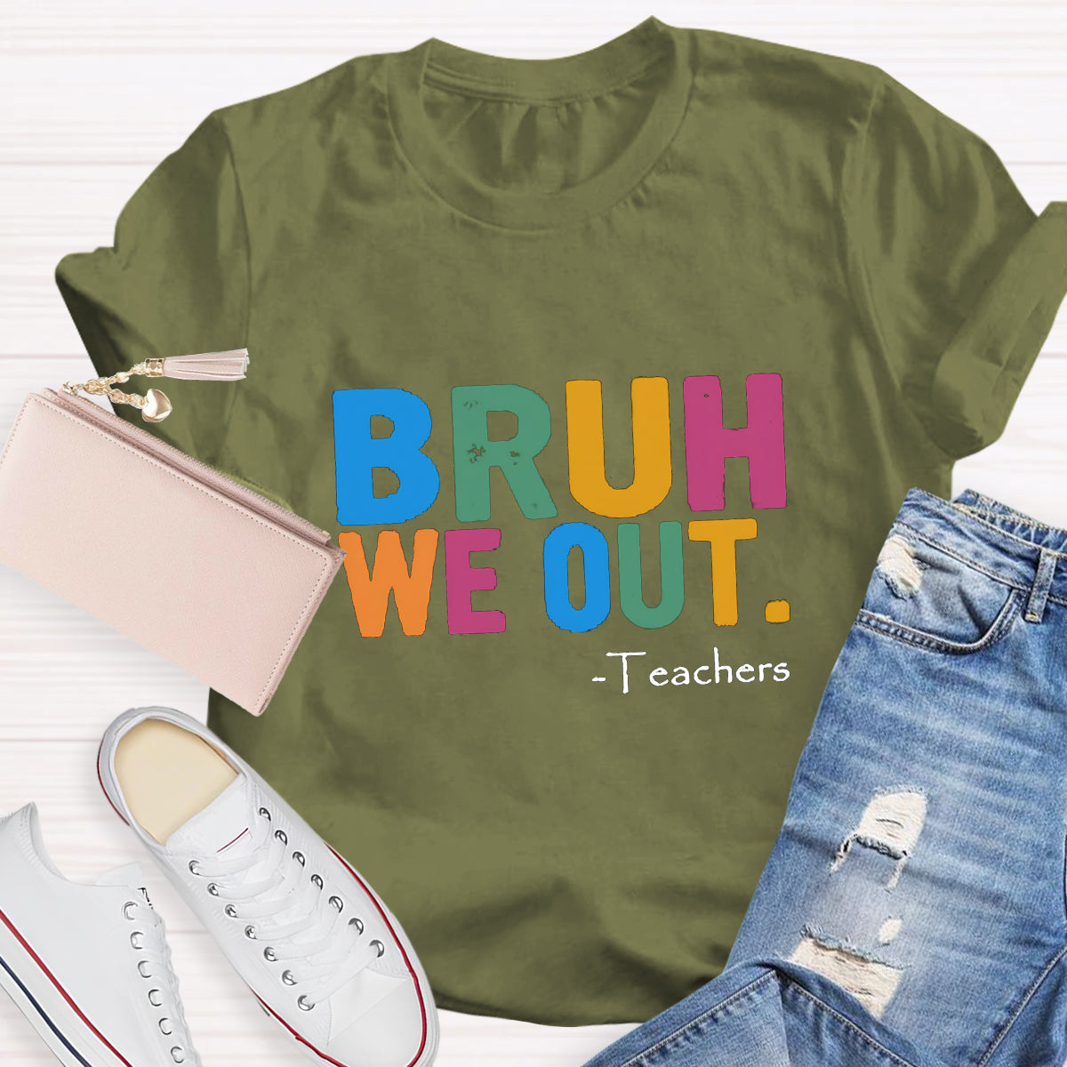 Bruh We Out Teachers T-shirt