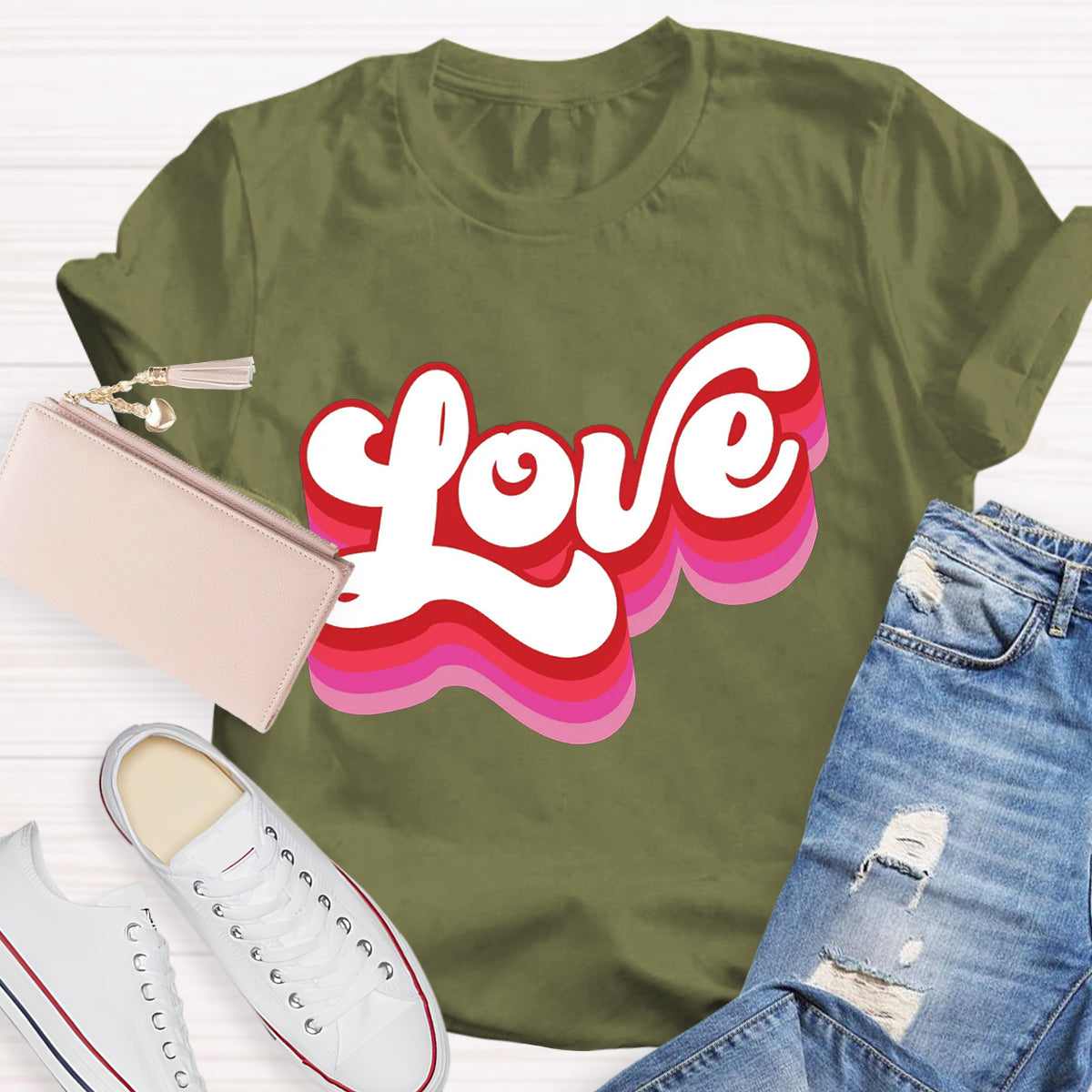 Retro Valentines Love T-Shirt
