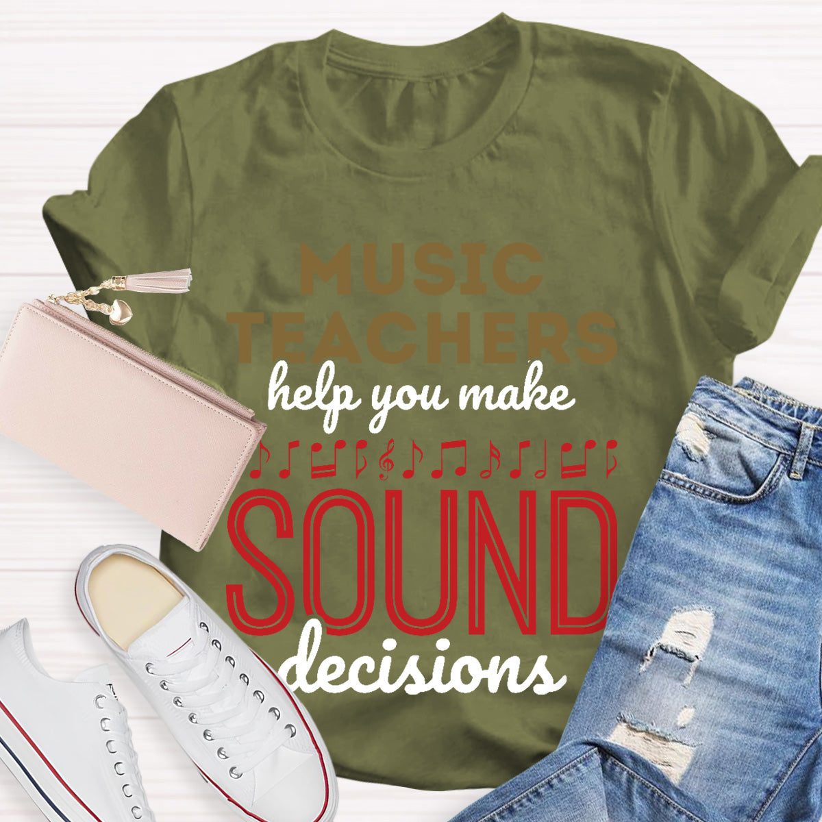 Music Teachers Help You Make Sound Decisions Teacher T-Shirt
