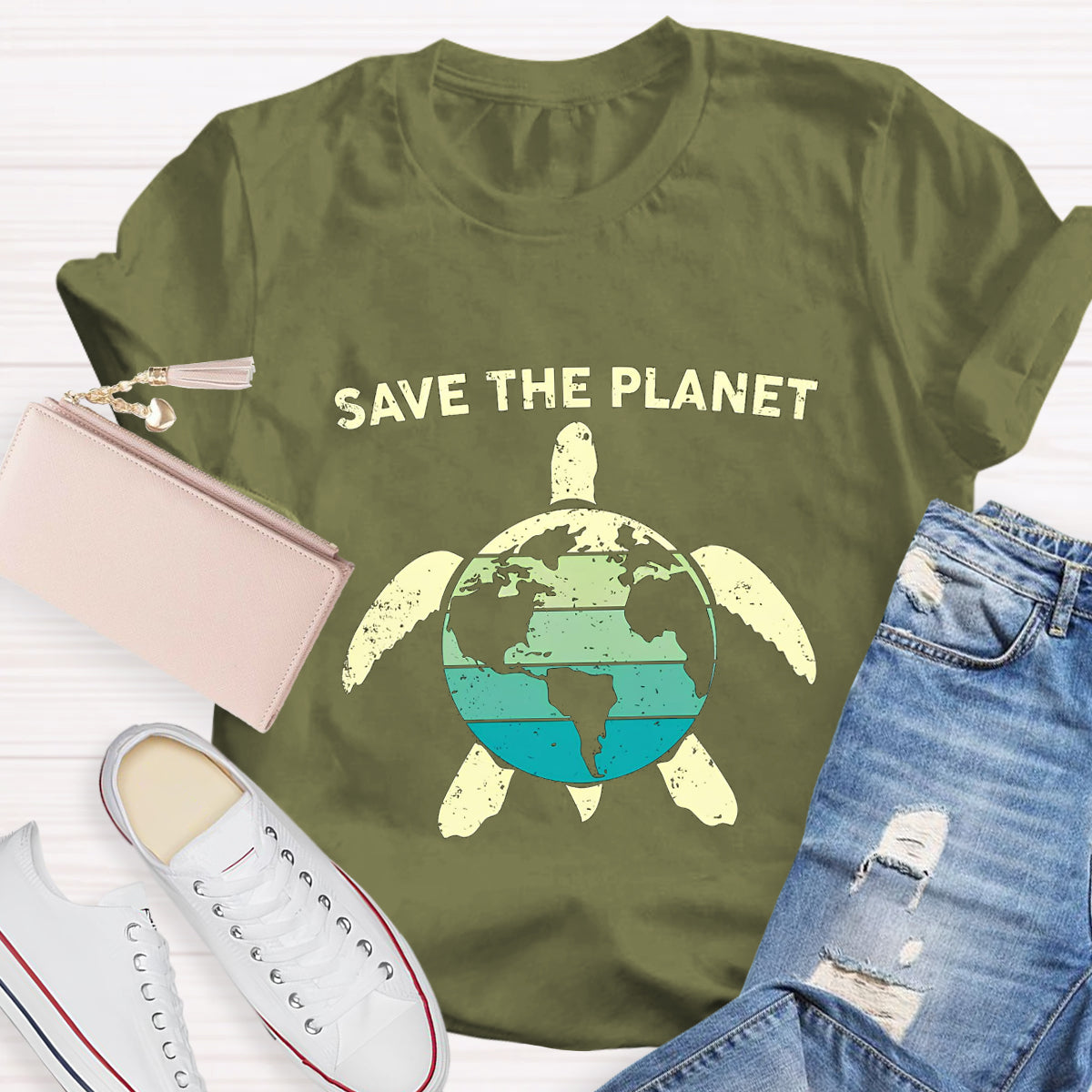 Save The Planet Turtle T-Shirt