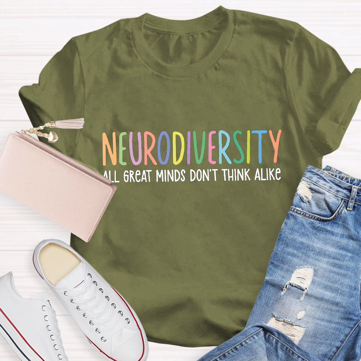 Neurodiversity All Great Minds Don't Think Alike T-Shirt