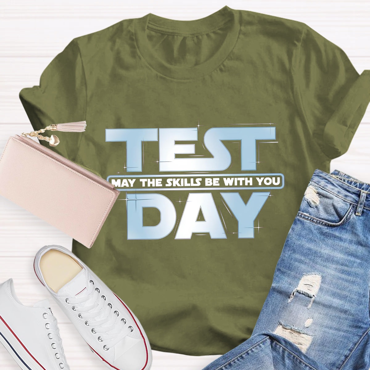 May The Skills Be With You Test Day Teacher T-Shirt