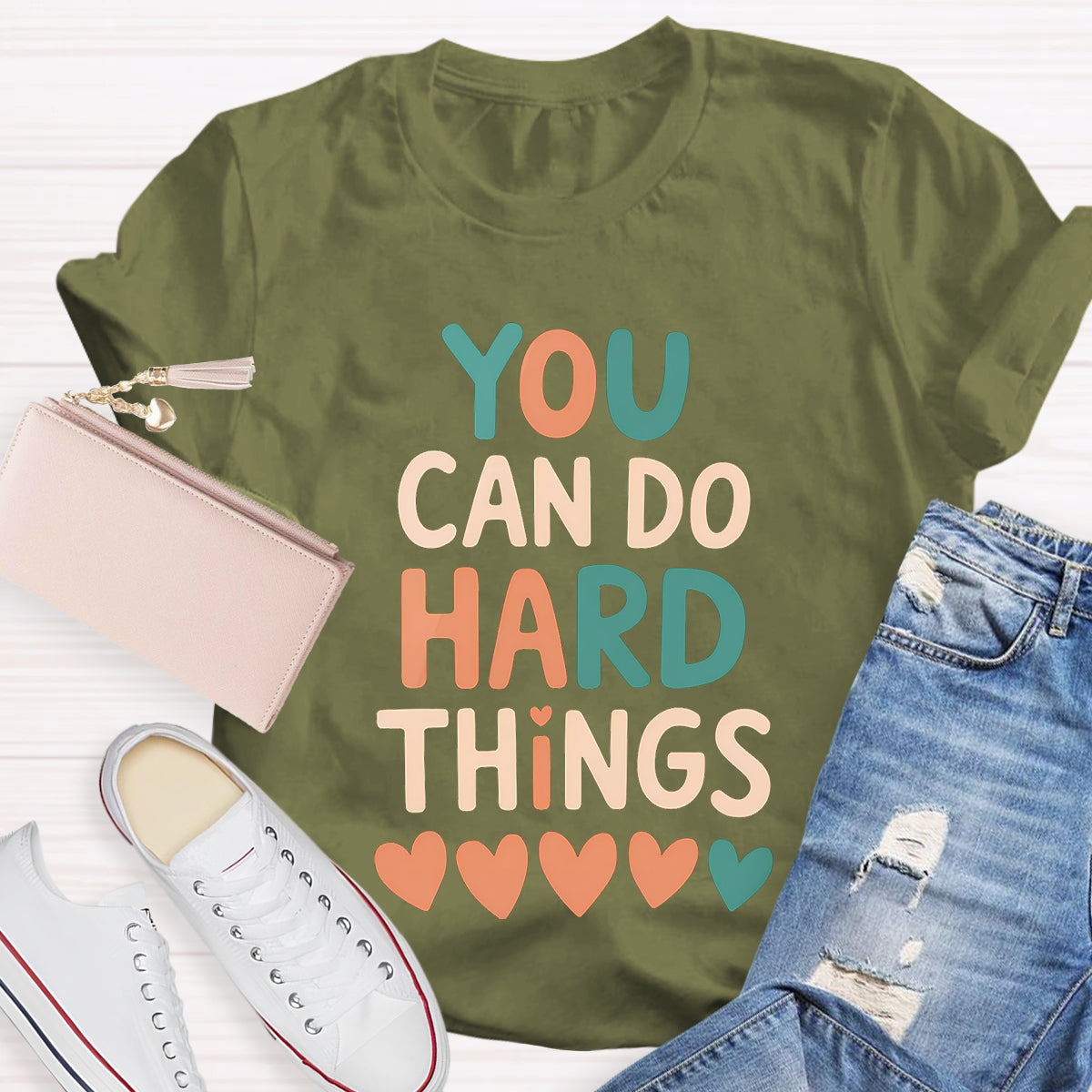 You Can Do Hard Things Teacher T-Shirt