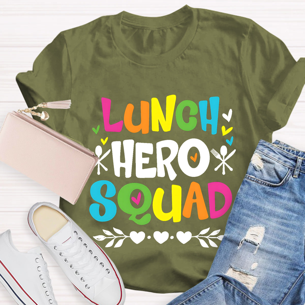 Lunch Hero Squad Teacher T-Shirt