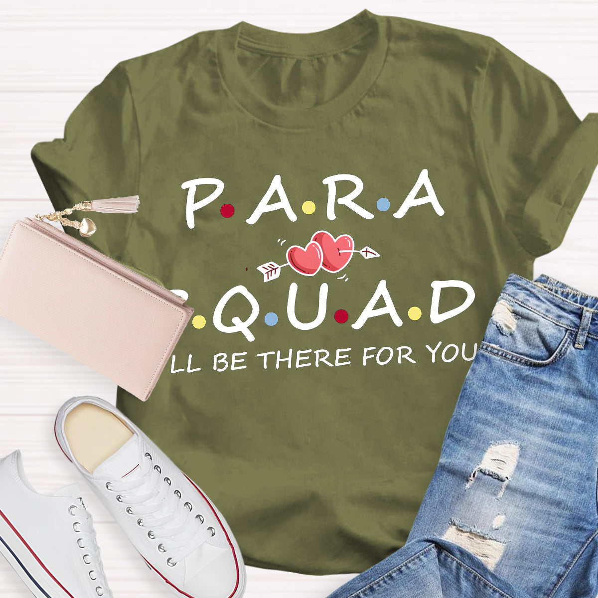 Para Squad I'll Be There For You Teacher T-Shirt
