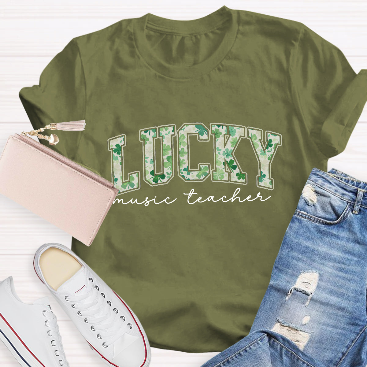 Lucky Music Teacher T-Shirt