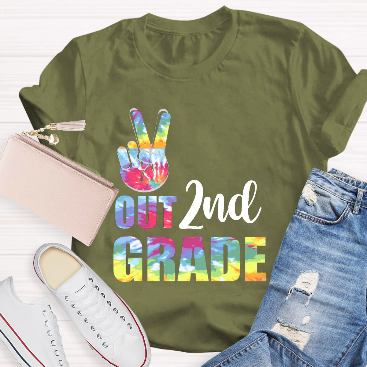 Personalized Grade Out 2nd Grade Teacher T-Shirt