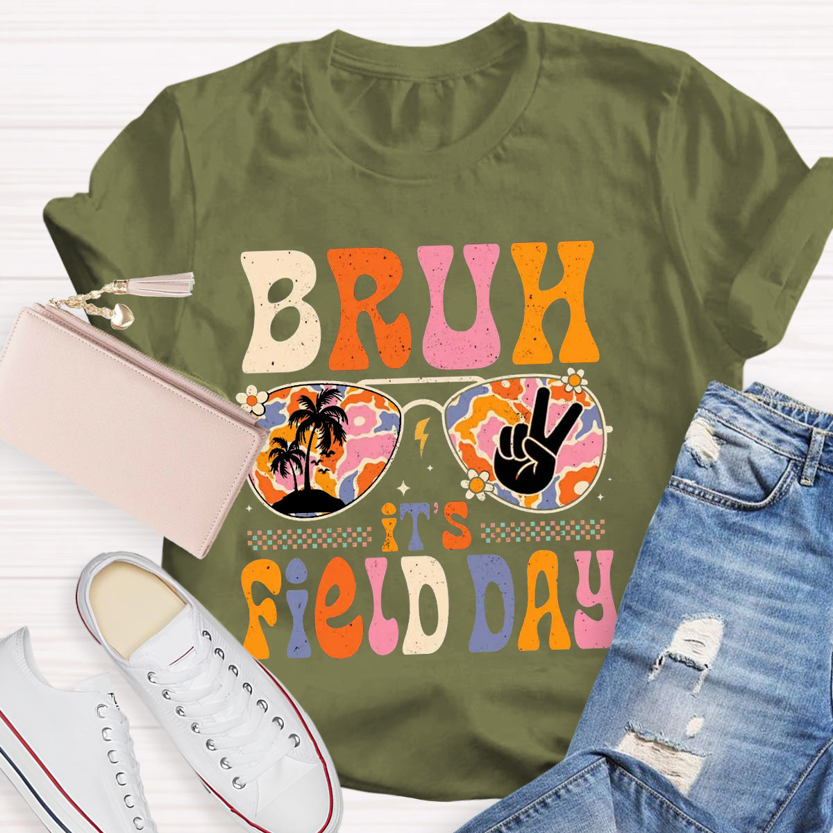 Bruh It's Field Day Teacher T-Shirt