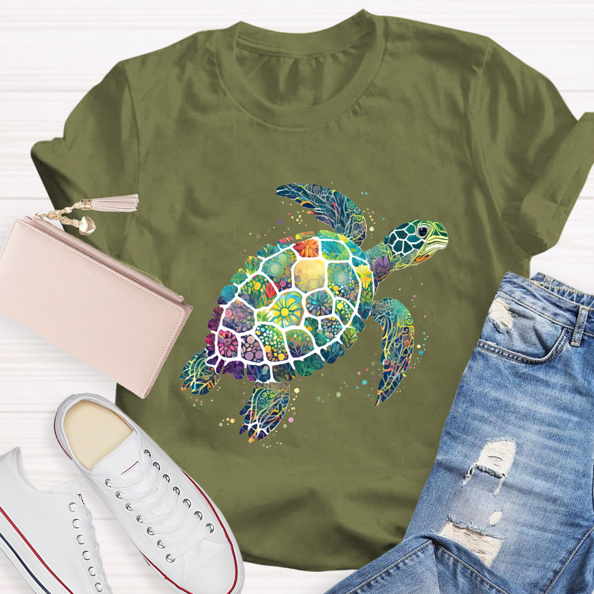 Ocean Inspired Turtle T-Shirt