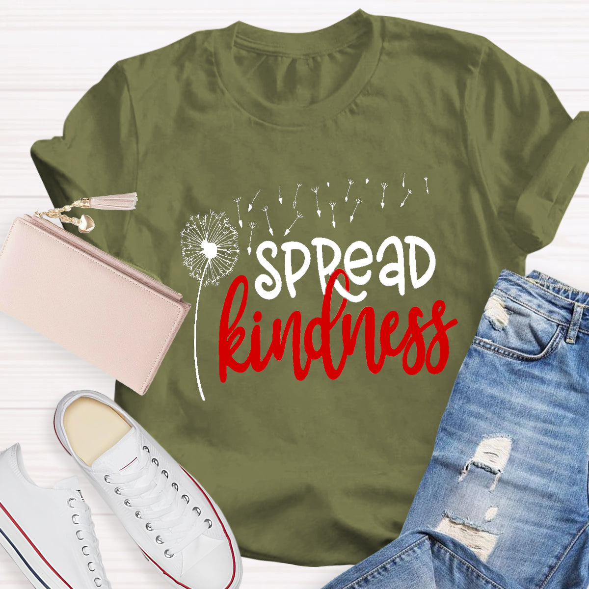 Spread Kindness Dandelion Teacher T-Shirt