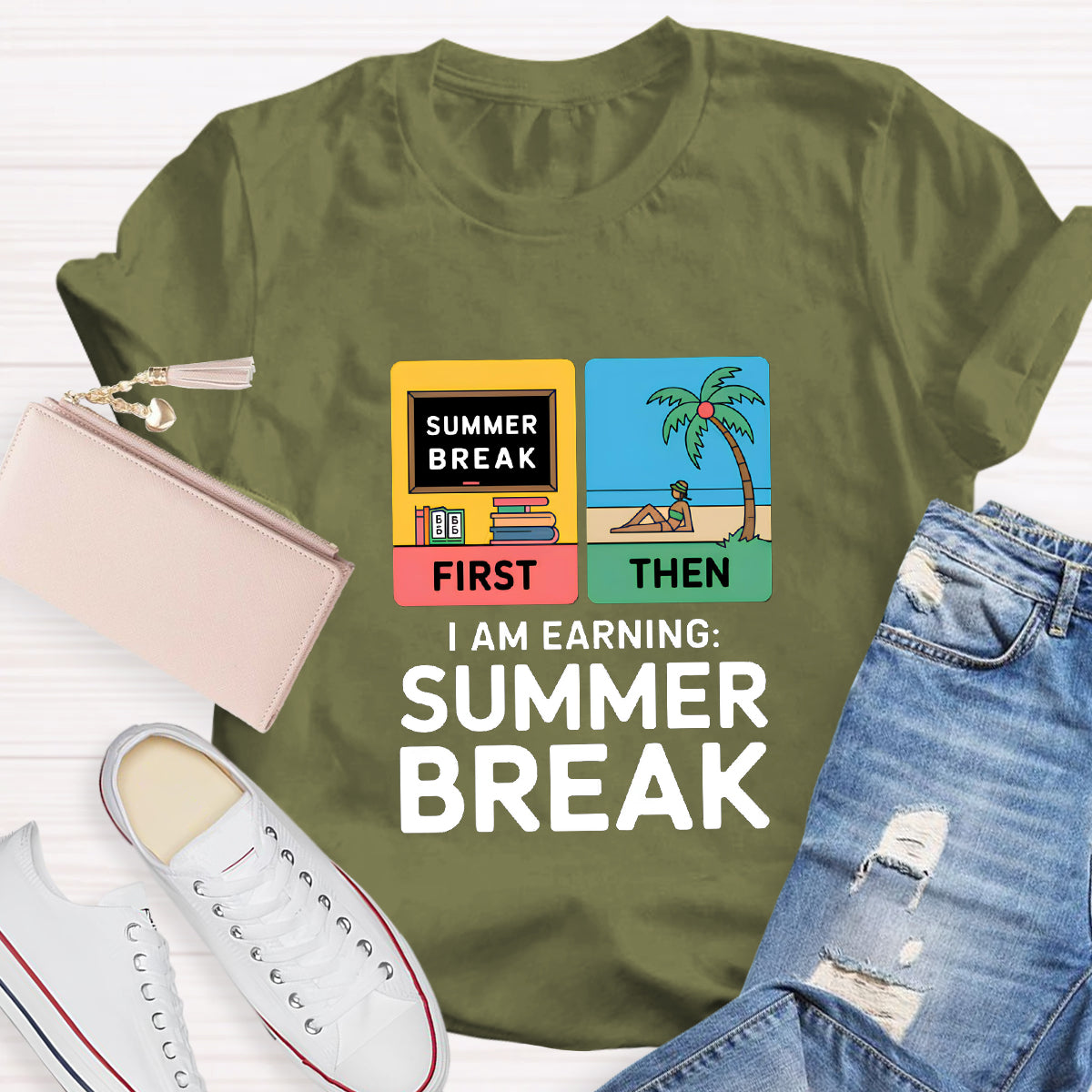 I Am Earning Summer Break Teacher T-Shirt
