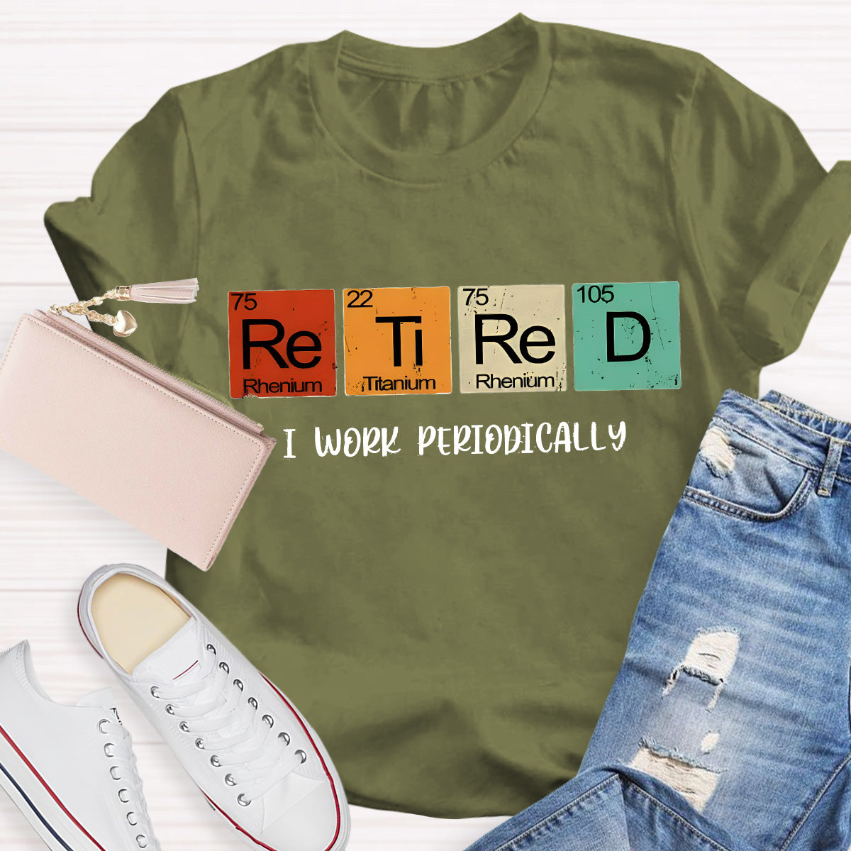 Retired I Work Periodically Teacher T-Shirt