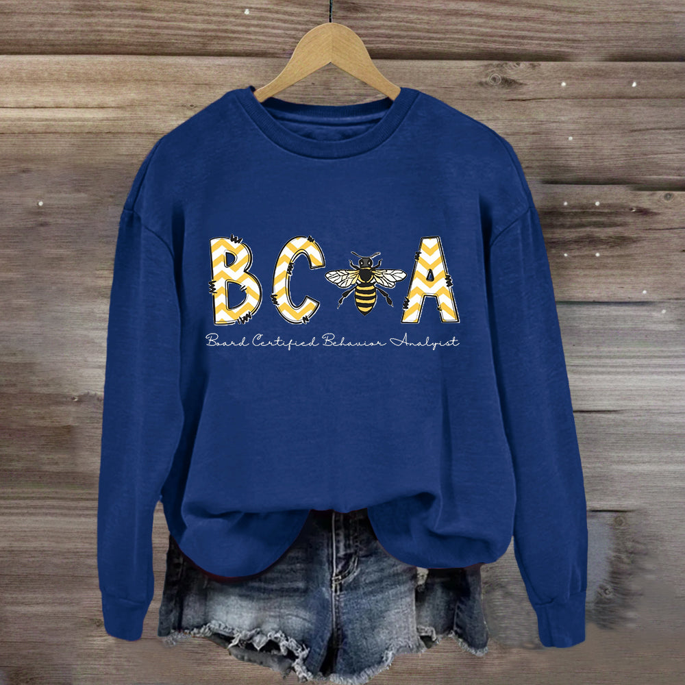 BCBA Board Certified Behavior Analyst Sweatshirt