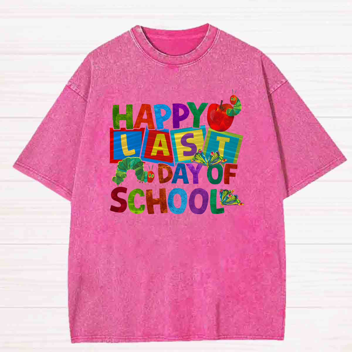 Happy Last Day Of School Washed T-shirt