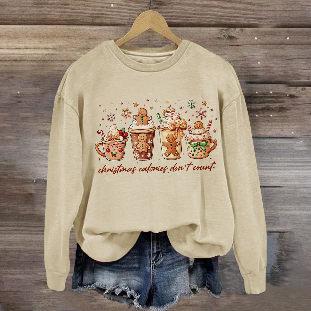 Christmas Coloring Don't Count Sweatshirt