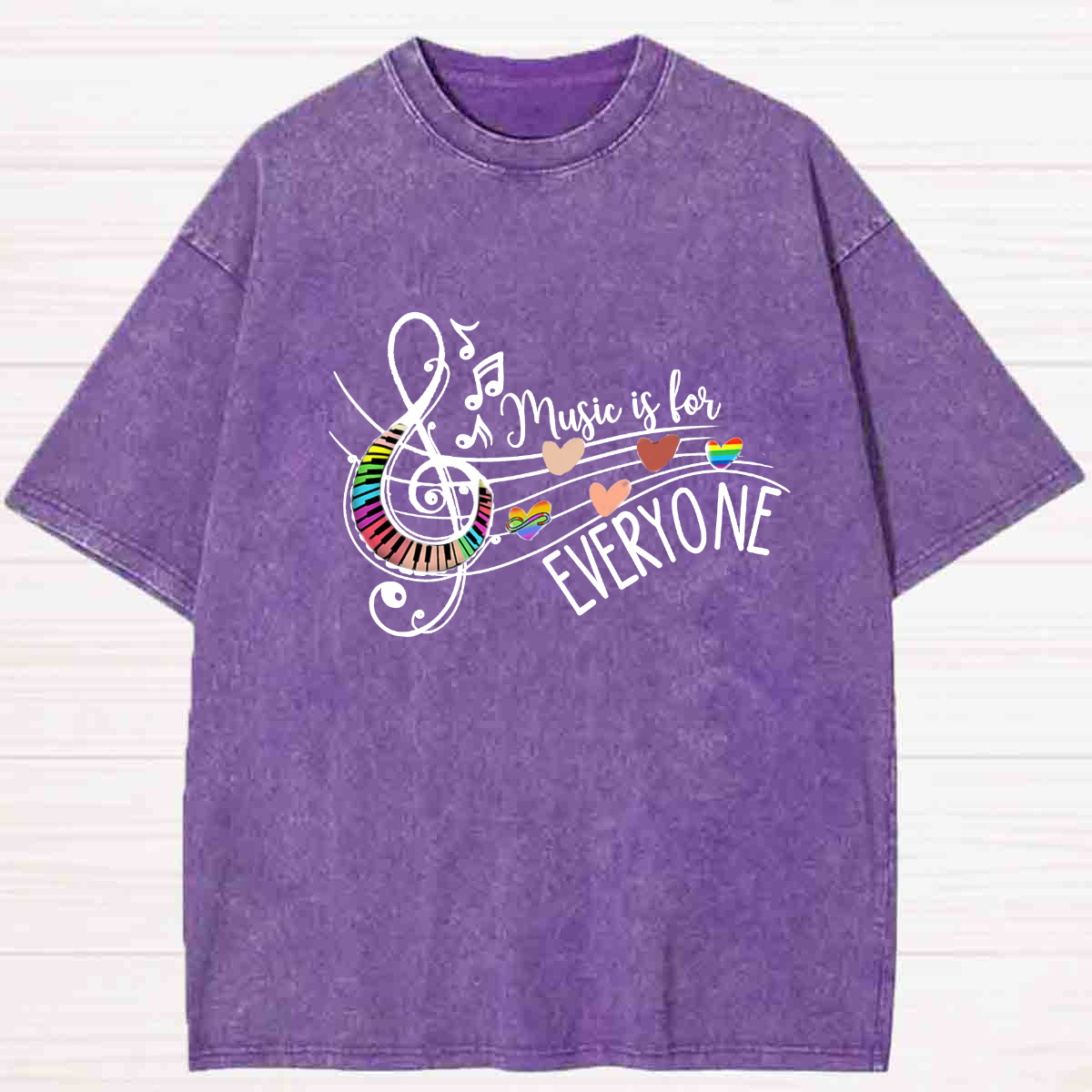 Music Is For Everyone Washed T-shirt