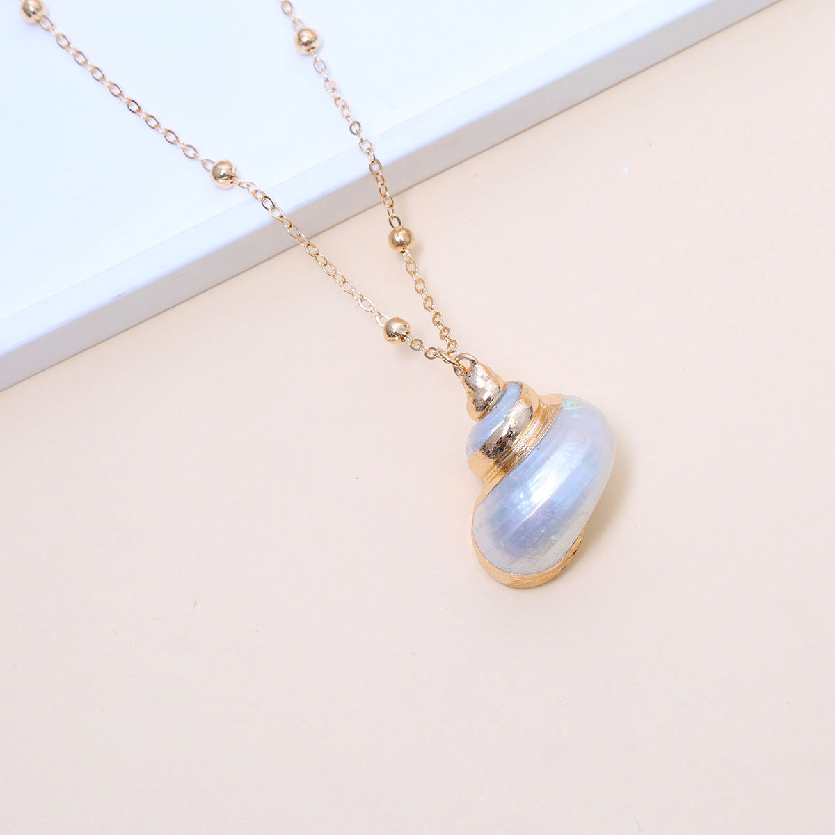 Little Seashell Natural Necklace — Natural Shell Pendant