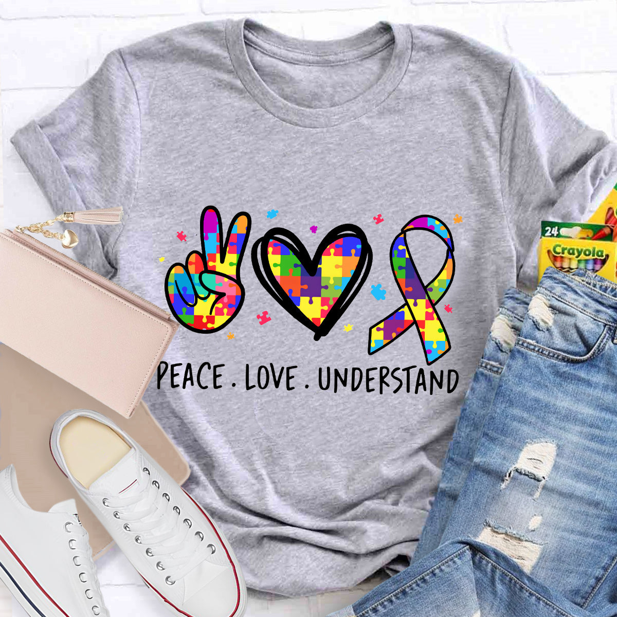 Peace Love Understand Teacher T-Shirt