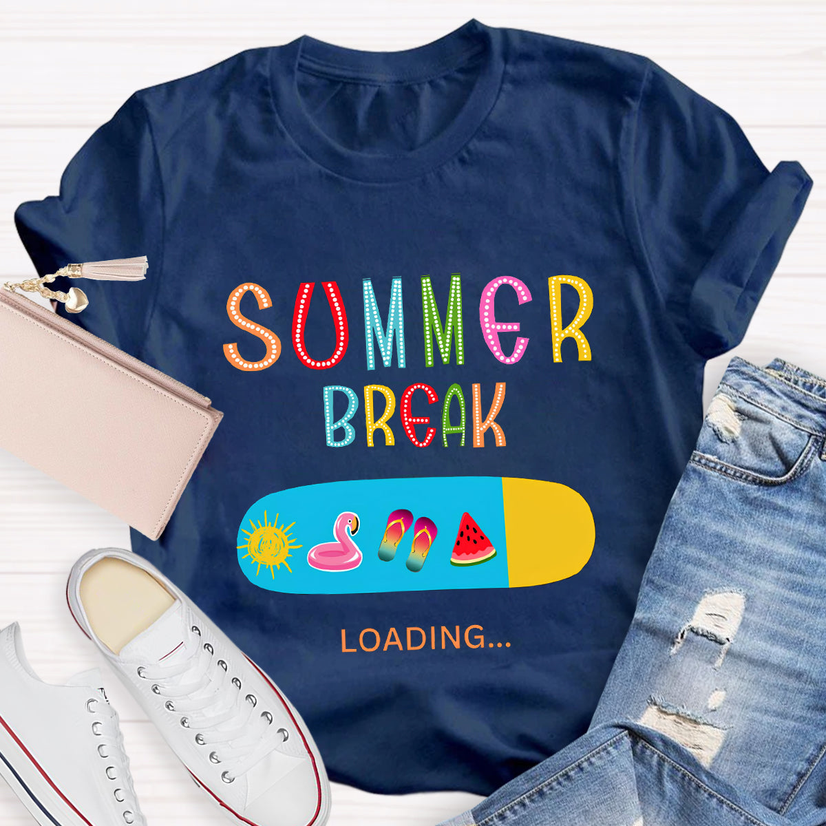 Summer Break Loading Teacher T-Shirt