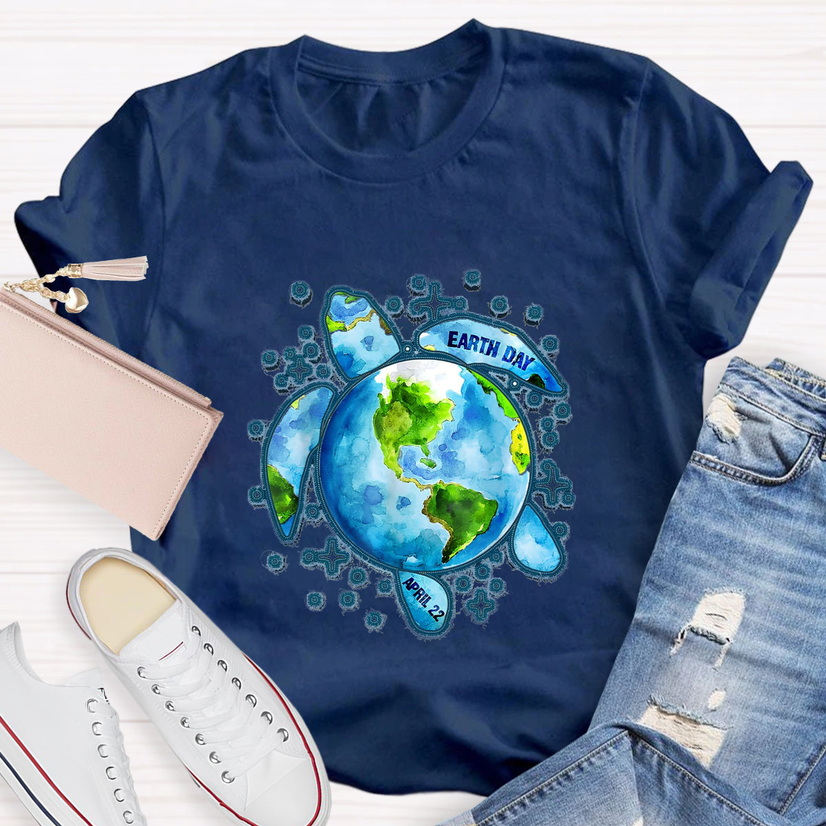 Earth Day Save The Turtles Teacher T-Shirt