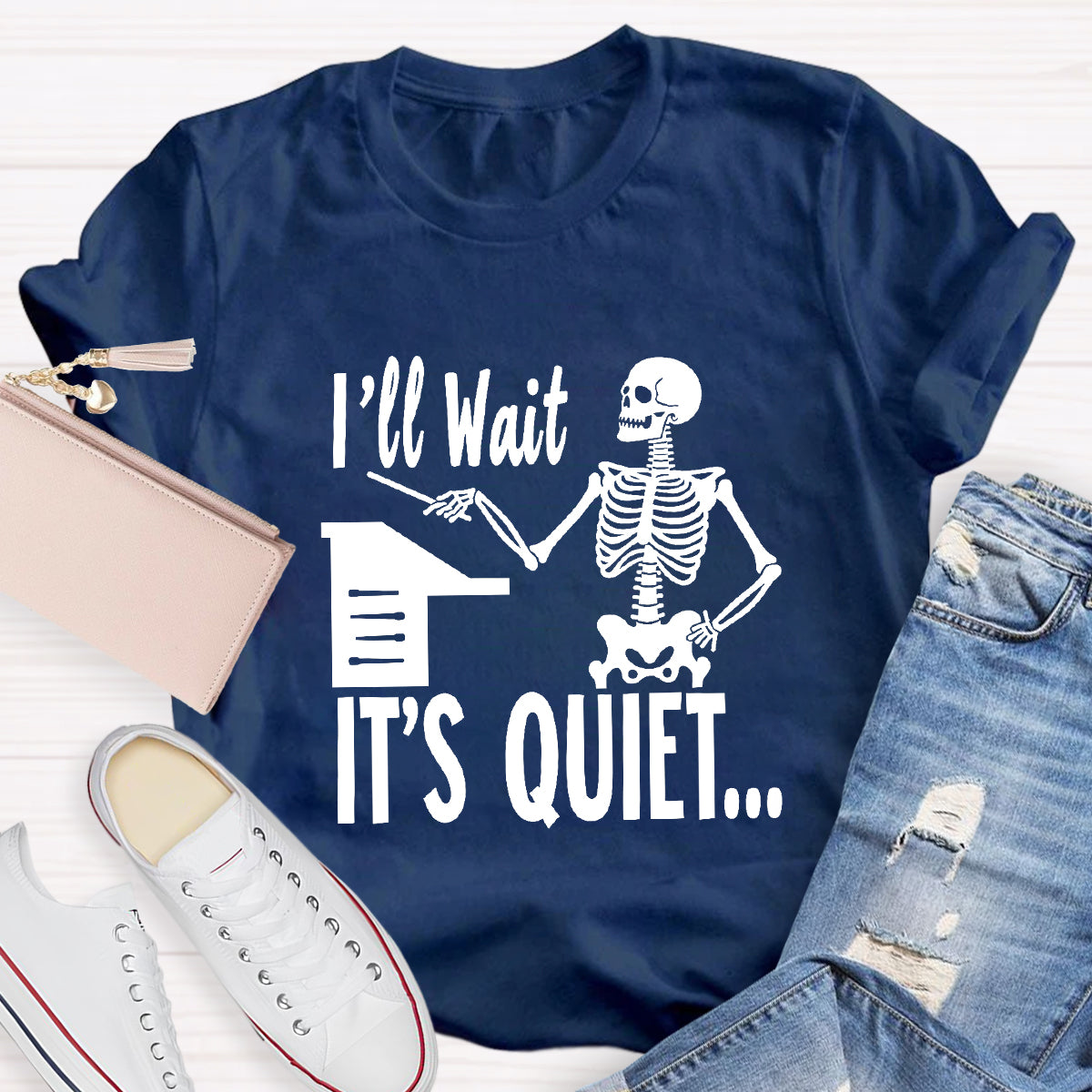 I'll Wait Until It's Quiet Funny Music Teacher T-Shirt