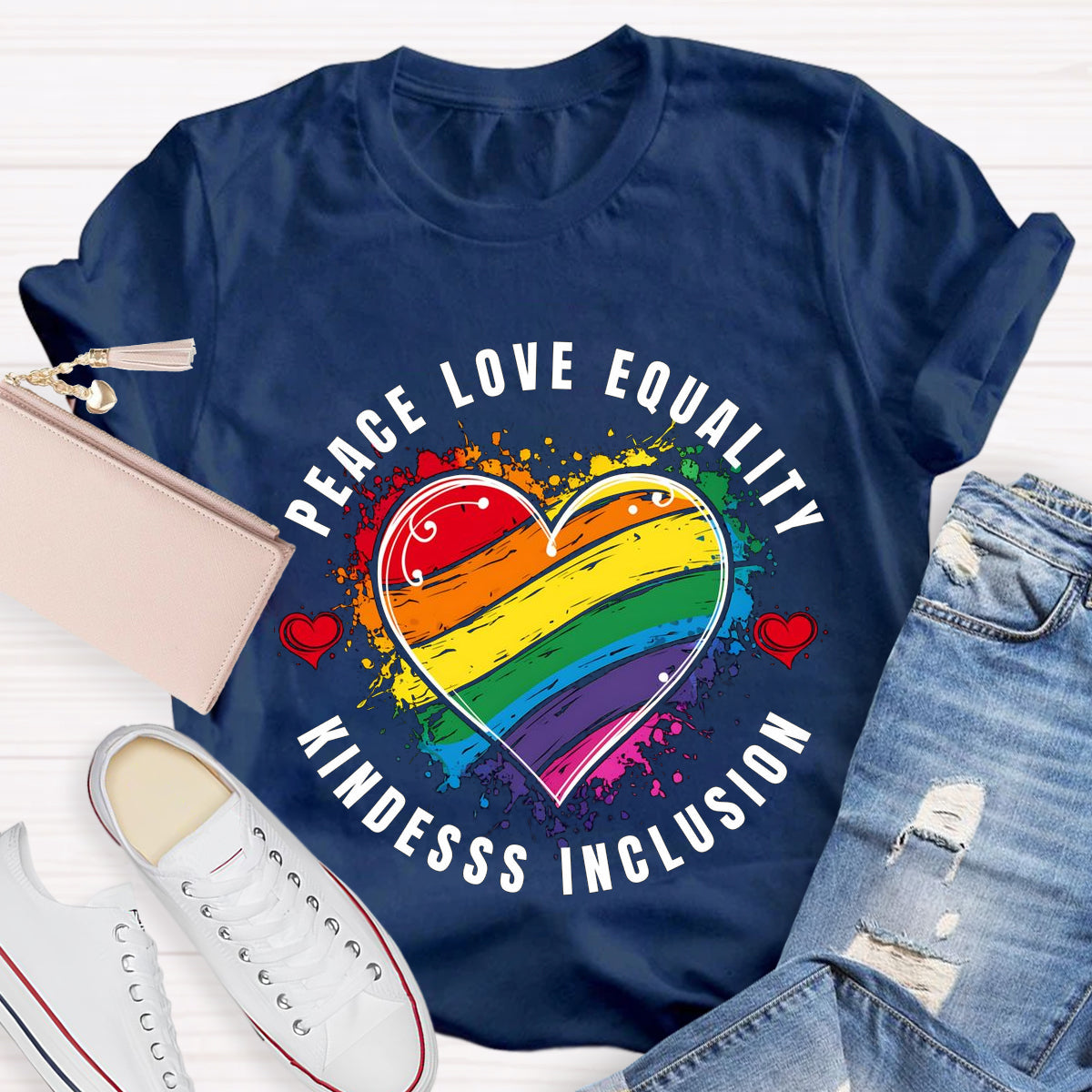 Peace Love Kindness Teacher T-Shirt