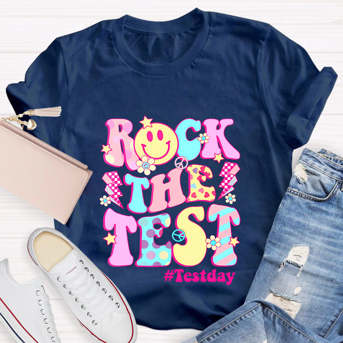 Rock The Text Text Day Teacher T-Shirt