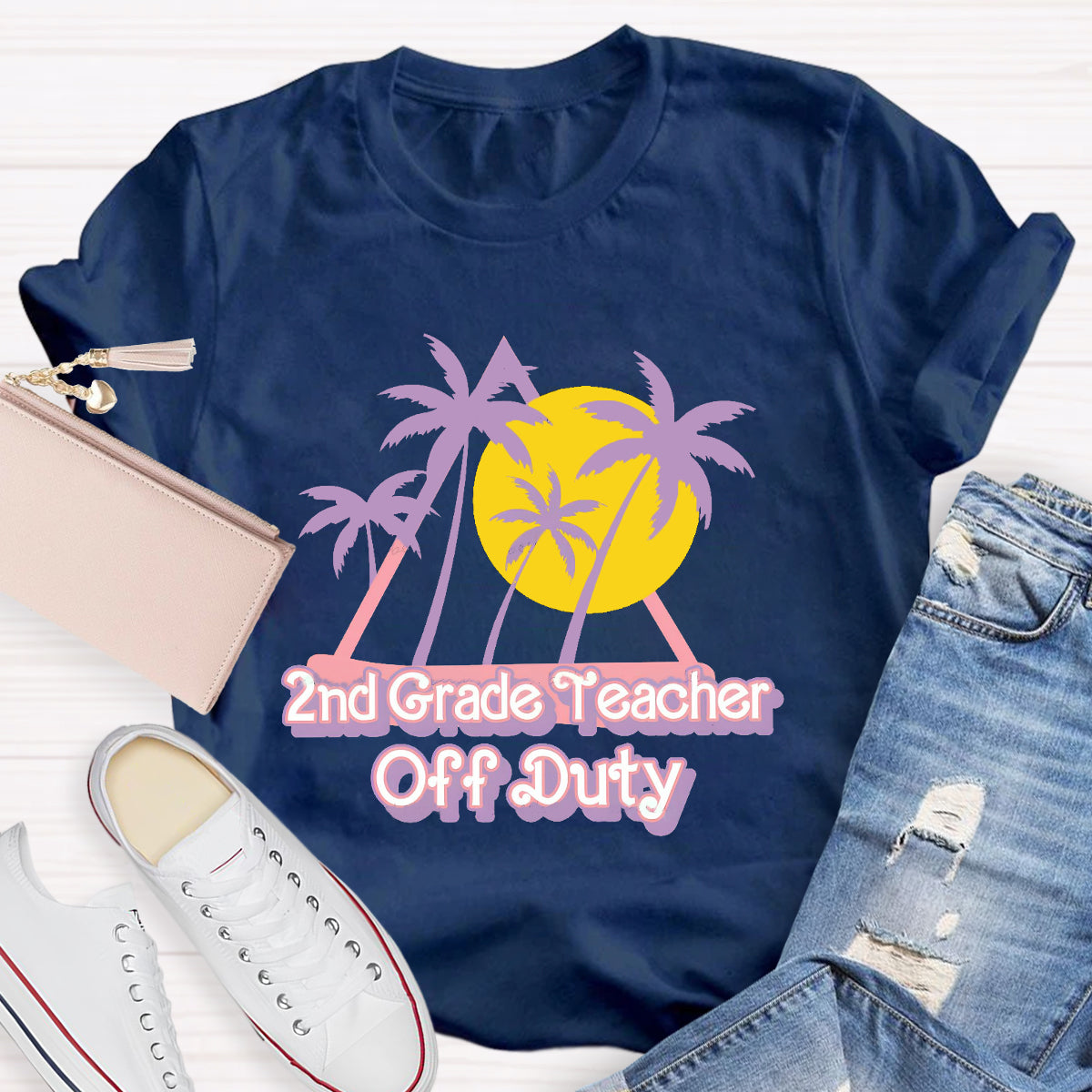 Personalized Grade Teacher Off Duty Sunshie T-Shirt