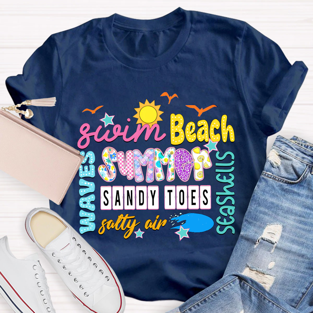 Swim Beach Summer Break T-Shirt