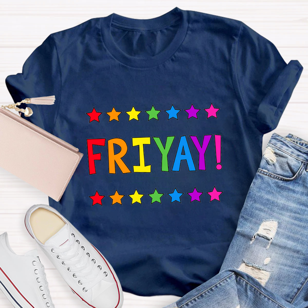 Happy Friyay Star Teacher T-Shirt