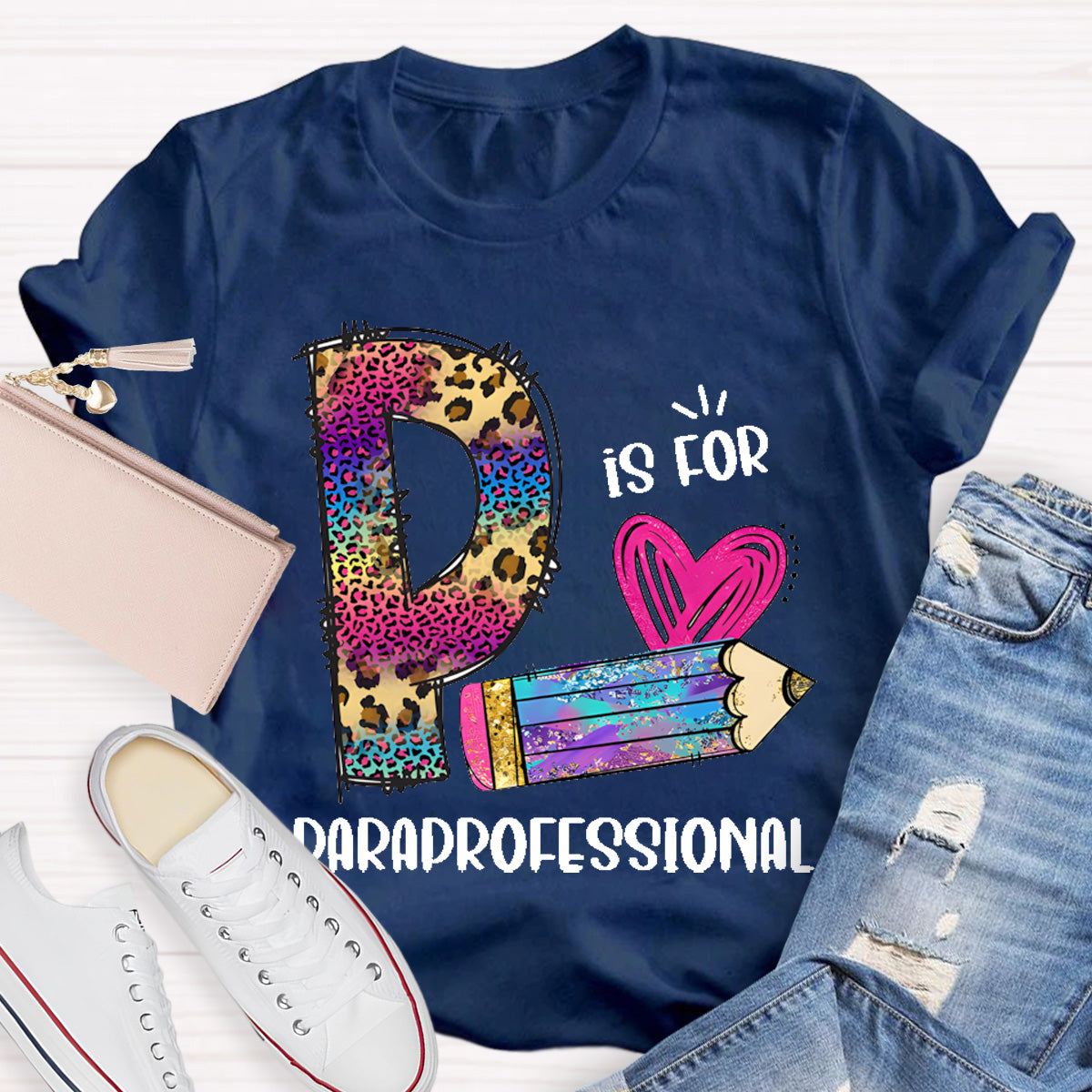 P is For Paraprofessional Teacher T-Shirt