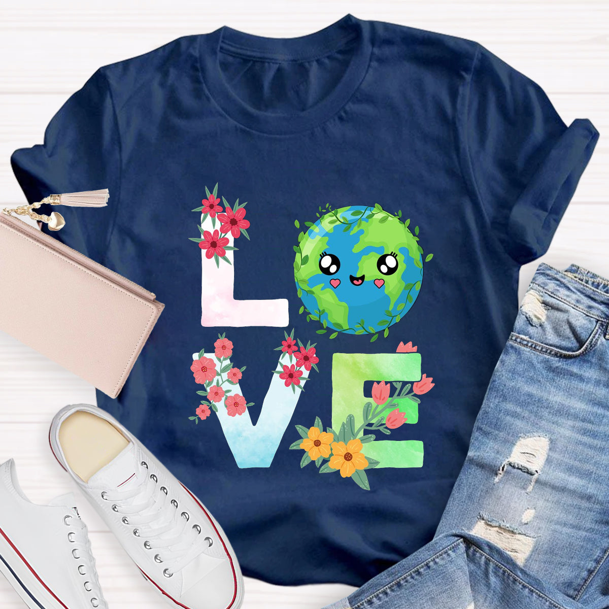 Love Earth Day Teacher T-Shirt
