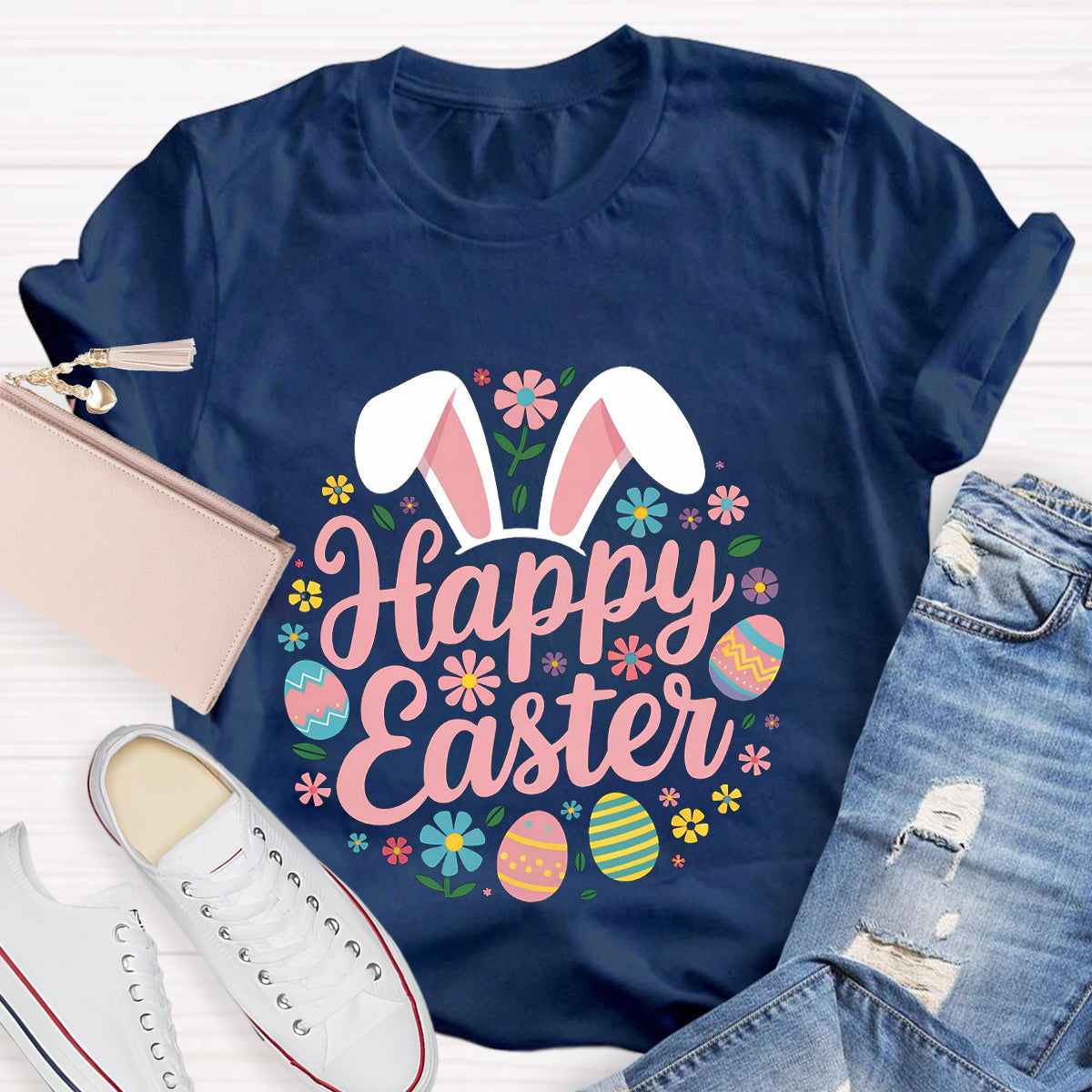 Happy Easter Bunny Teacher T-Shirt