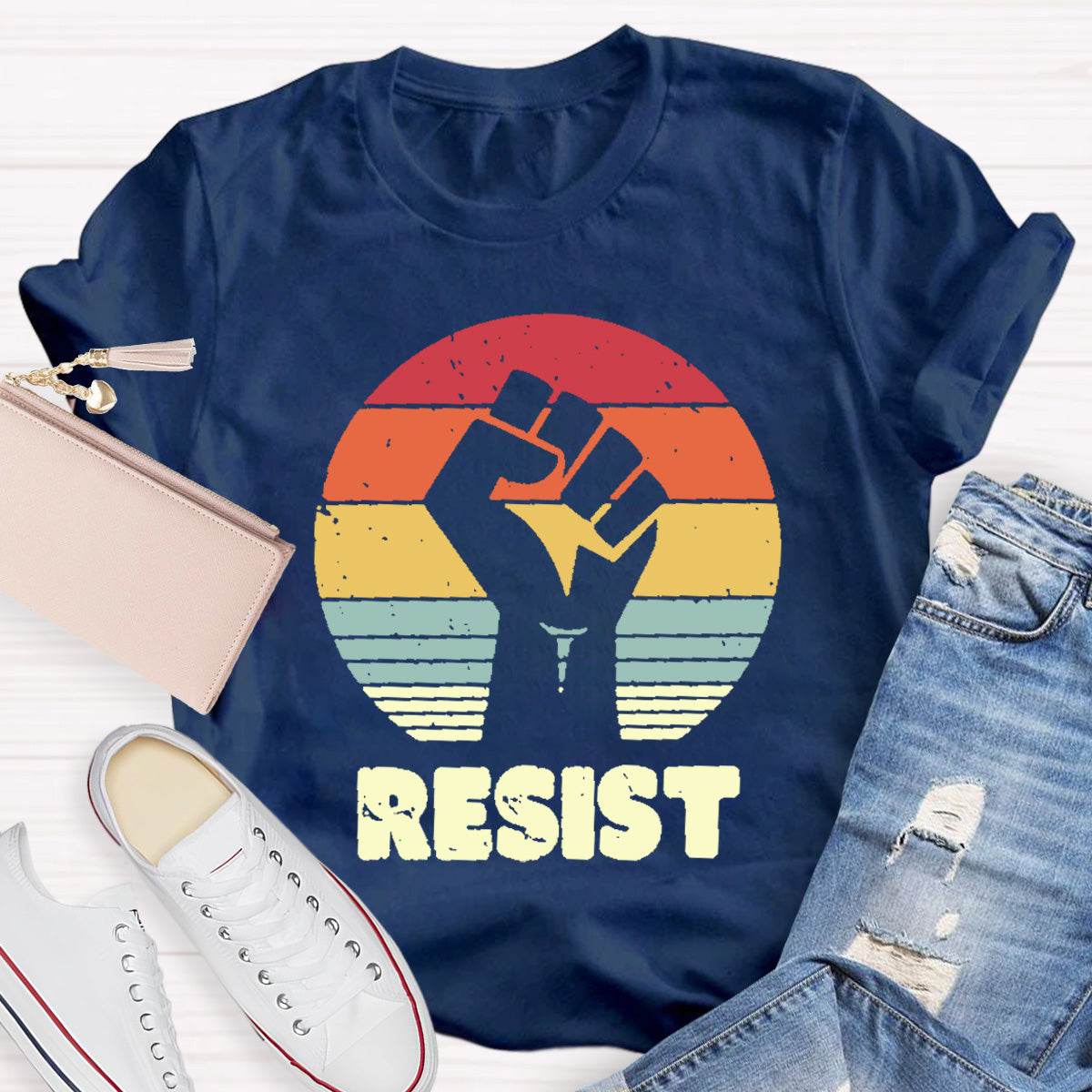 Resist Fist Teacher T-Shirt
