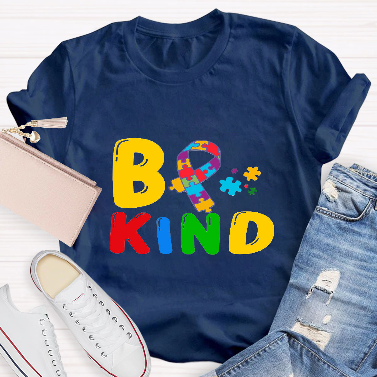 Be Kind Autism Puzzle T-Shirt