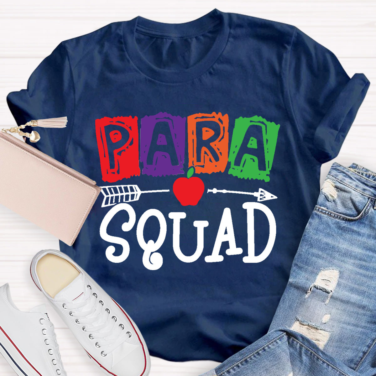 Para Squad Apple Teacher T-Shirt