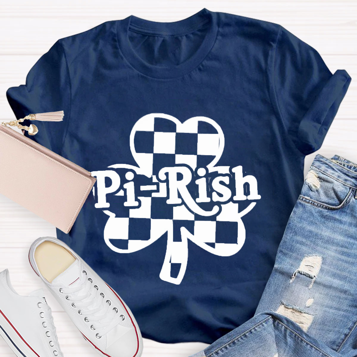 Pi-rish St. Patricks Day Math Teacher T-Shirt