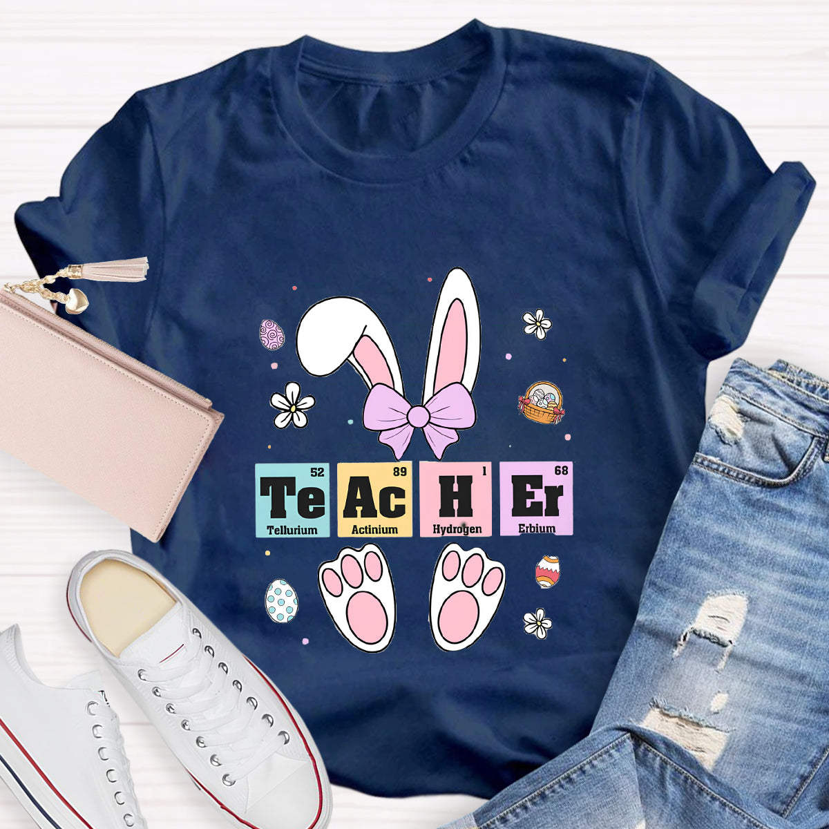 Teacher Easter Periodic Elements T-Shirt