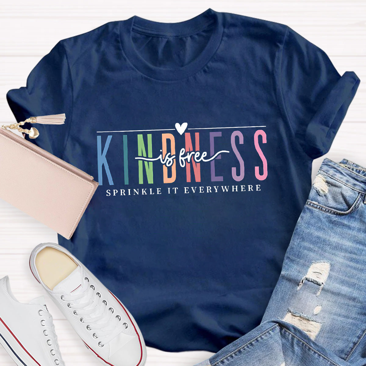 Kindness Is Free Sprinkle It Everywhere Teacher T-Shirt