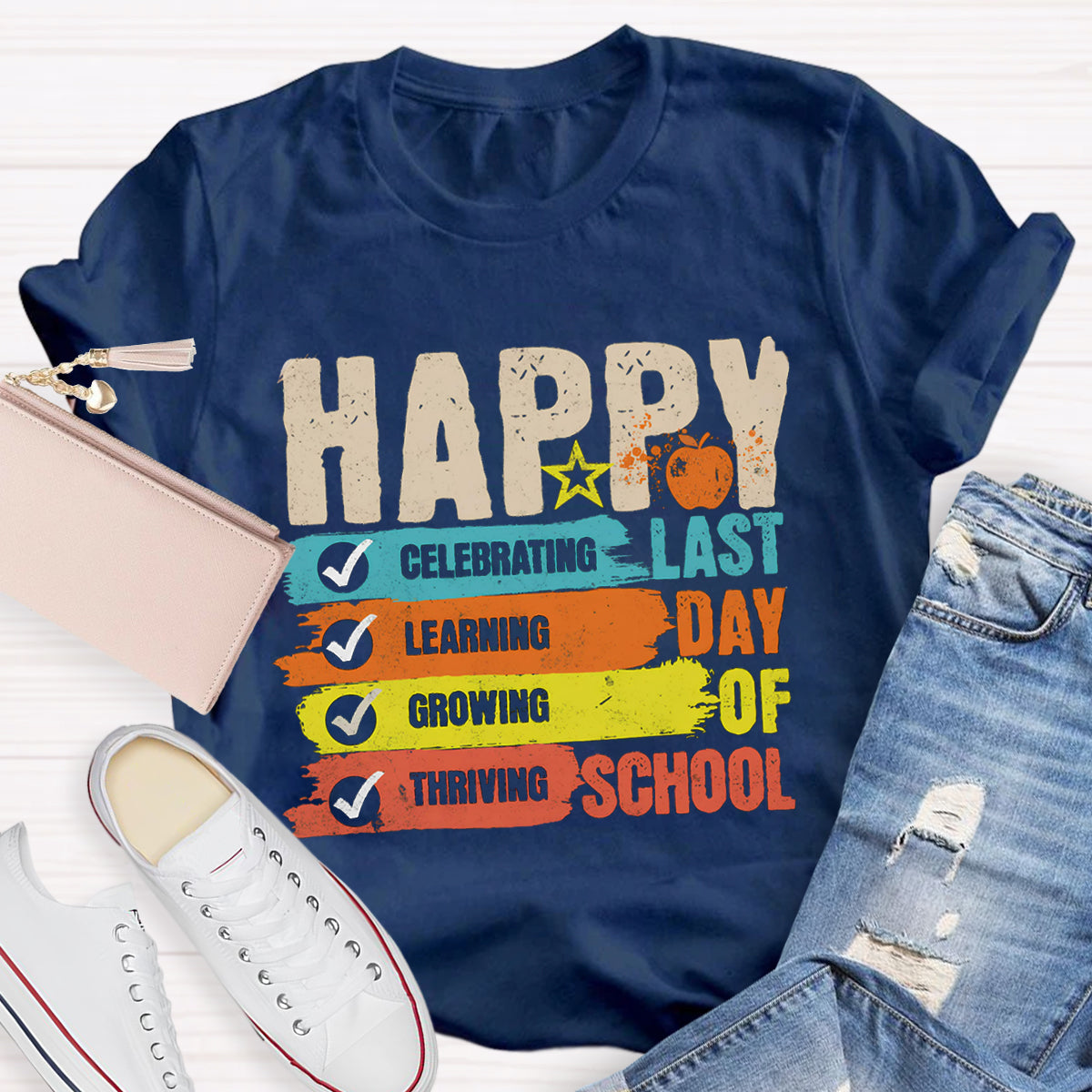 Happy Last Day Of School Star Teacher T-Shirt