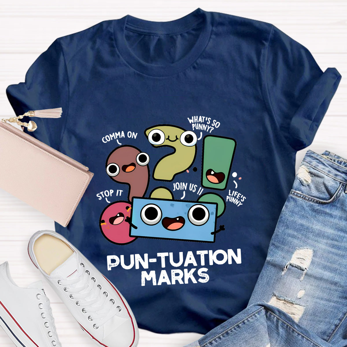 Pun-tuation Marks Teacher T-Shirt