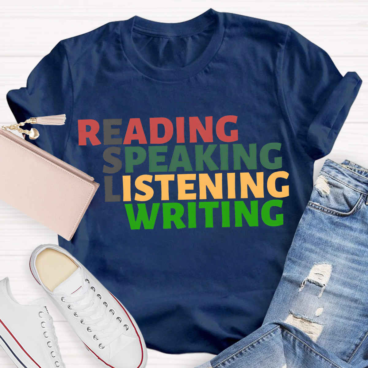 Read Speak Listen Write ESL Teacher T-Shirt
